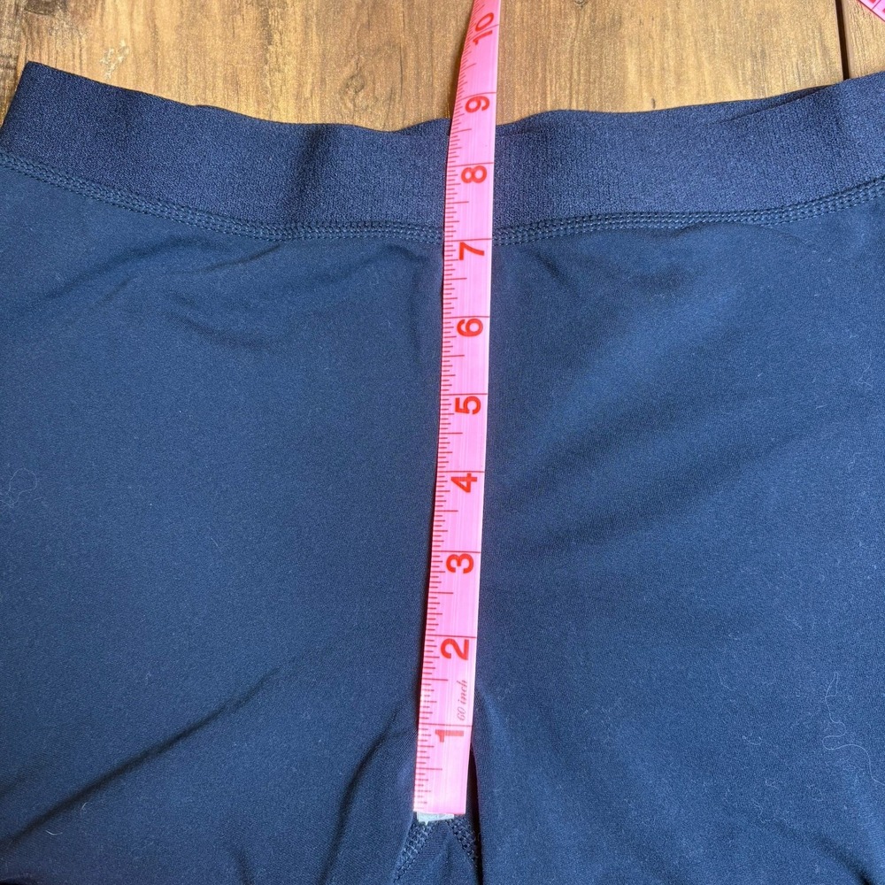 Adidas Women M Navy Blue Capri Pants Athleisure Sporty Polyester Spandex y2K - Picture 11 of 15